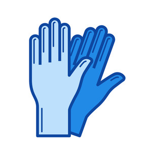 300x300 Protective Gloves Royalty Free Vectors