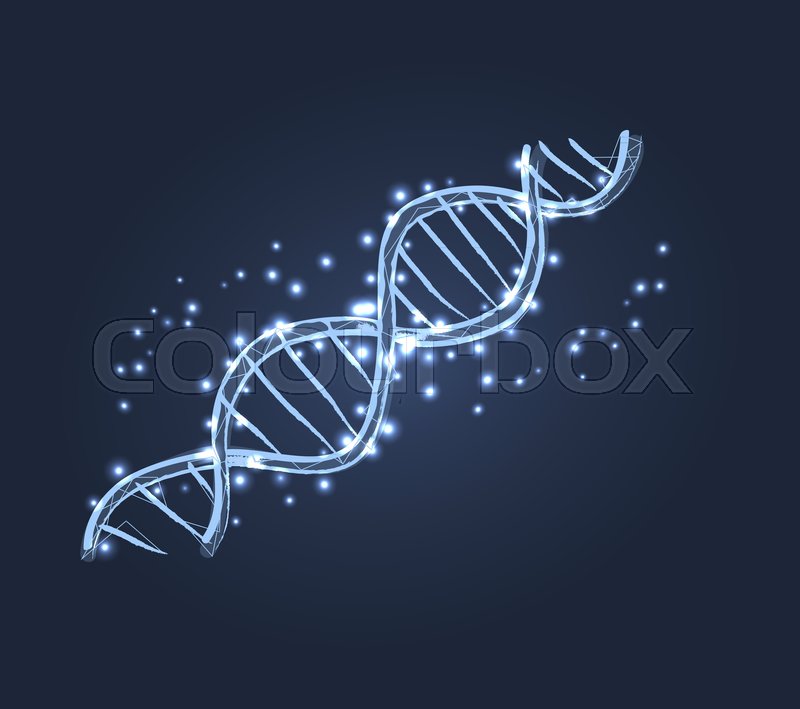 800x709 Dna Code Structure With Chromosomes Radiate Light White Glow