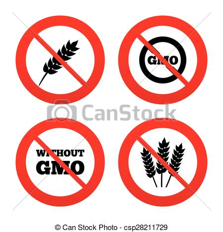 450x470 Agricultural Icons. Gmo Free Symbols. No, Ban Or Stop Signs