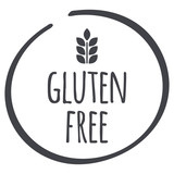 160x160 Gluten Free Logo For Food, Circle Vector Symbol Stock Image And