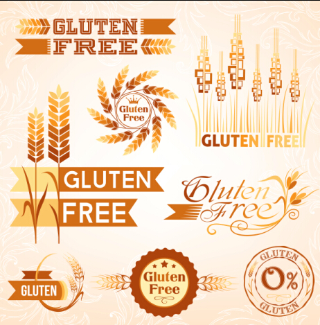 462x469 Gluten Free Logos With Labels Vector 02 Free Download