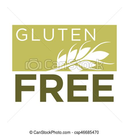 450x470 Gluten Free Vector Healthy Dietetic Product Icon Or Label. Gluten