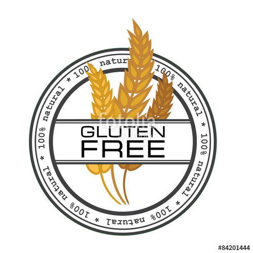 500x500 Gluten Free Vector Stamp Emblem Logo Element Wheat Logo Stock