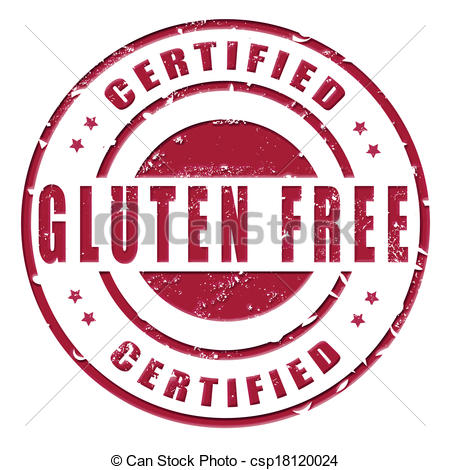 450x470 Gluten Free Grunge Stamp On Whit Vector Illustration.