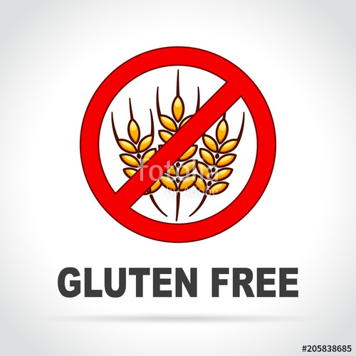 500x500 Gluten Free Icon On White Background Stock Image And Royalty Free