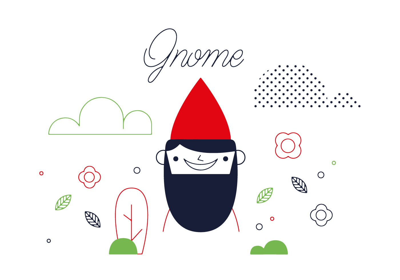 1400x980 Gnome Free Vector Art