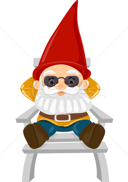 423x600 Relaxed Gnome Vector Illustration Lenm ( 4005115) Stockfresh