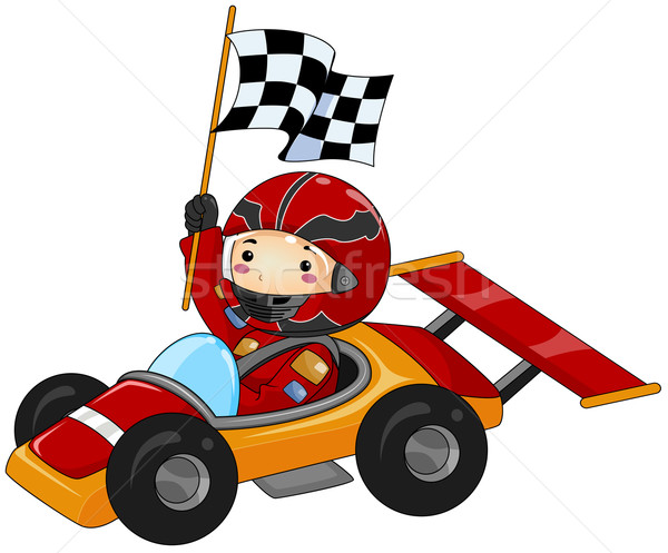 600x497 Go Kart Vector Illustration Lenm ( 412097) Stockfresh
