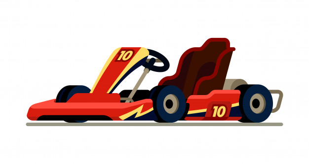 626x333 Go Kart Racing In Modern Flat Style Vector Premium Download