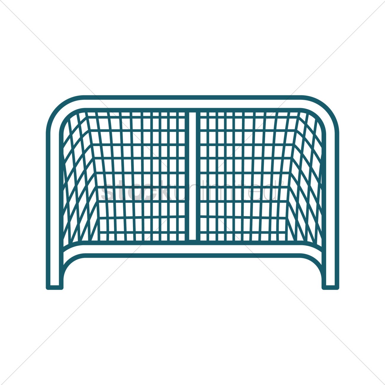 1300x1300 Hockey Goal Vector Image