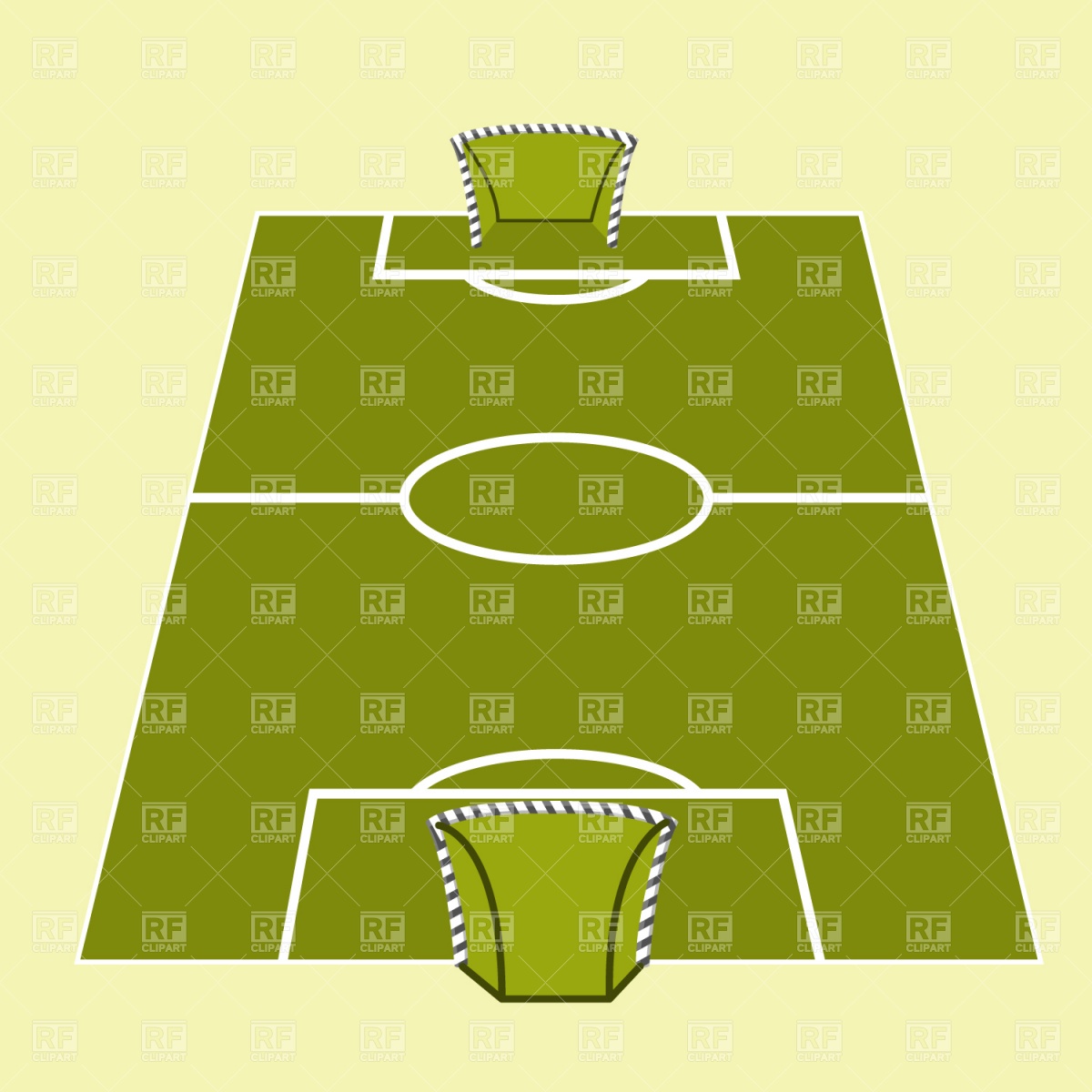 1200x1200 Soccer Field With Goal Vector Image Vector Artwork Of Sport And