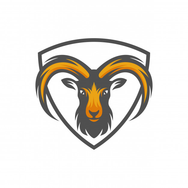 626x626 Goat Head Logo, Animal Head Vector Illustration Vector Premium