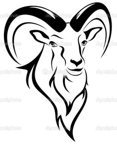 Goat Head Vector at GetDrawings | Free download