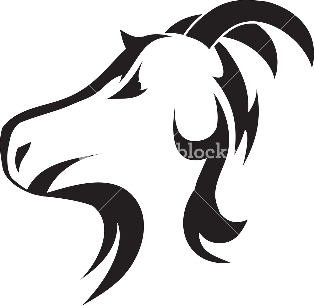 1000x975 Tribal Vector Element With Goat Head Royalty Free Stock Image