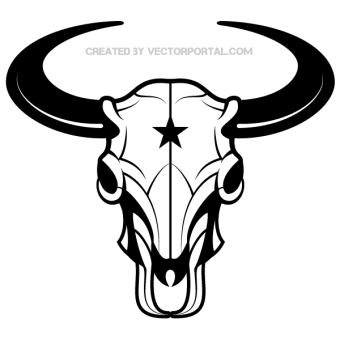 340x340 Deer Skull Vector Free 123freevectors