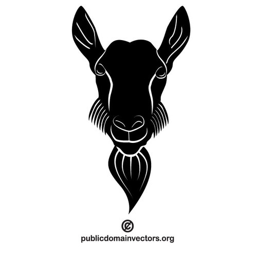 500x500 Goat Vector Clip Art Public Domain Vectors