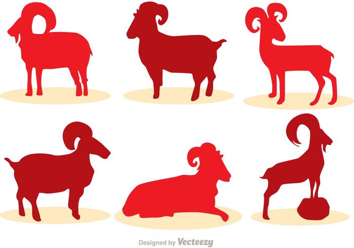 700x490 Chinese New Year Goat Vector