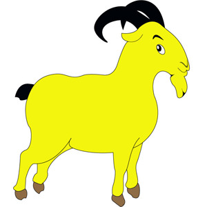 300x300 Free Vectors Goat Cartoon Character Free Vector Vectorfantasy