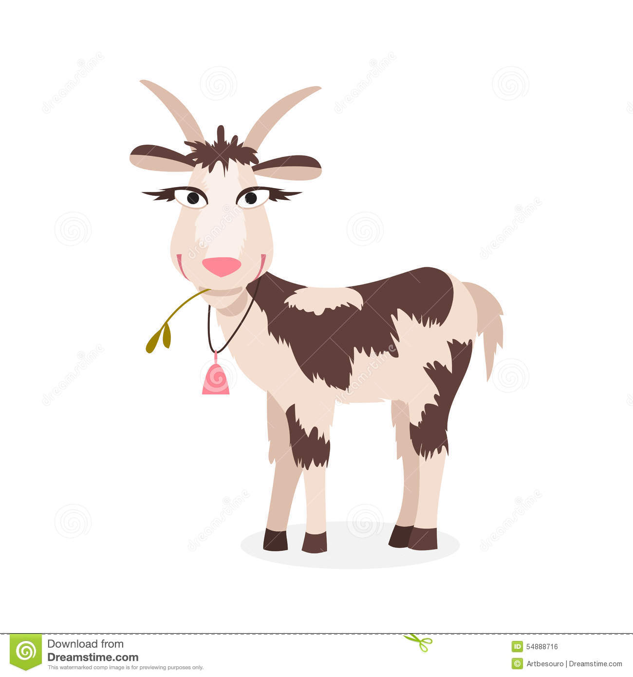 1300x1390 Clipart Goat Vector Cartoon