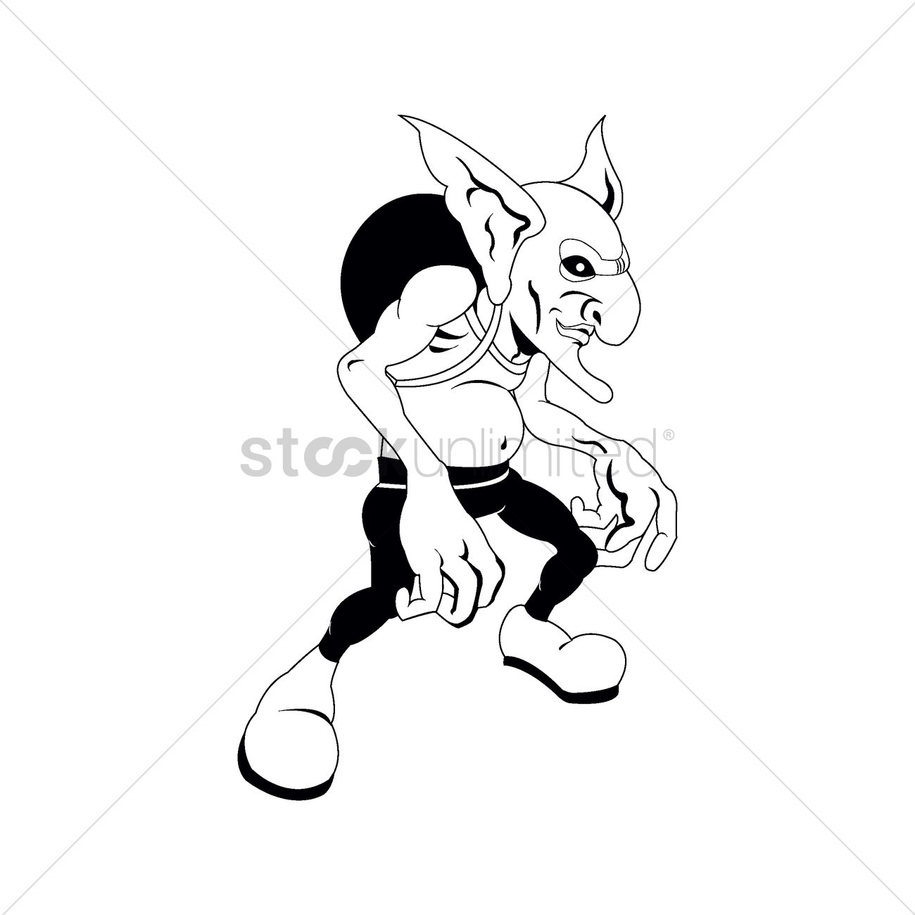 1300x1300 Goblin Vector Image