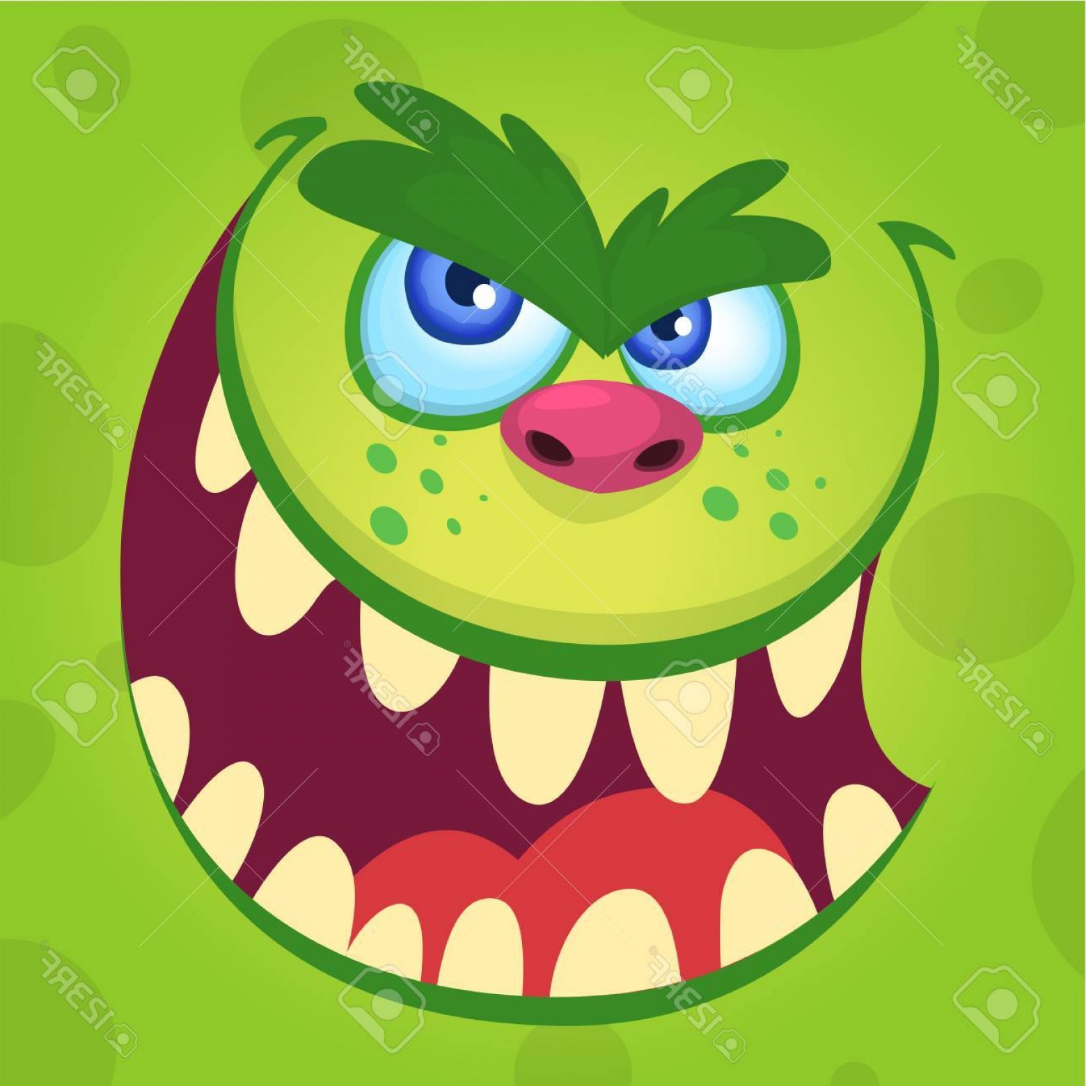 1560x1560 Photostock Vector Halloween Illustration Goblin Or Troll Vector