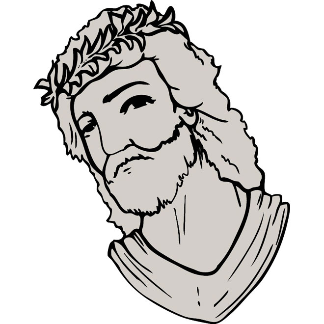 660x660 Greek God Vector Image