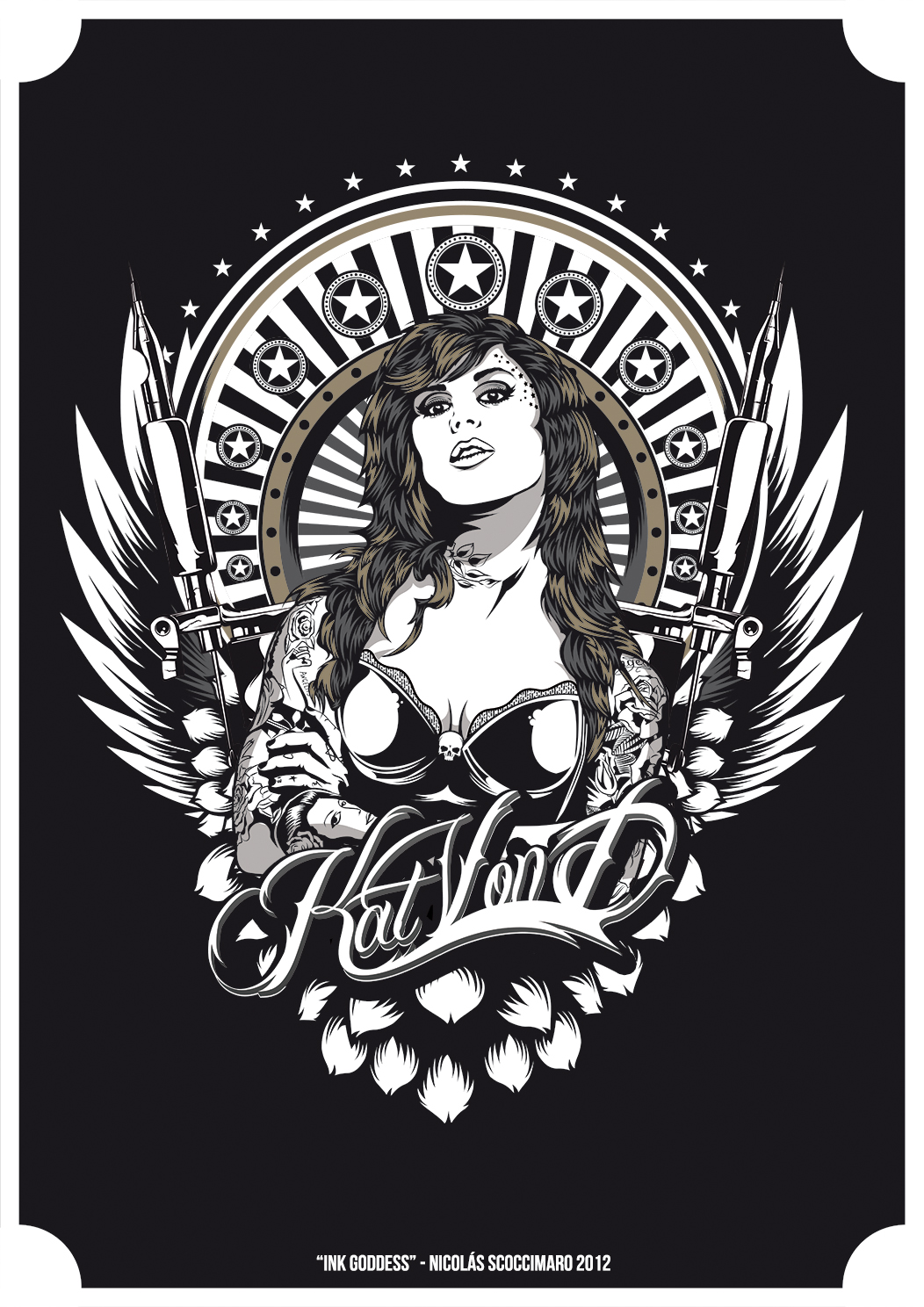 1052x1488 Ink Goddess By Odindesign