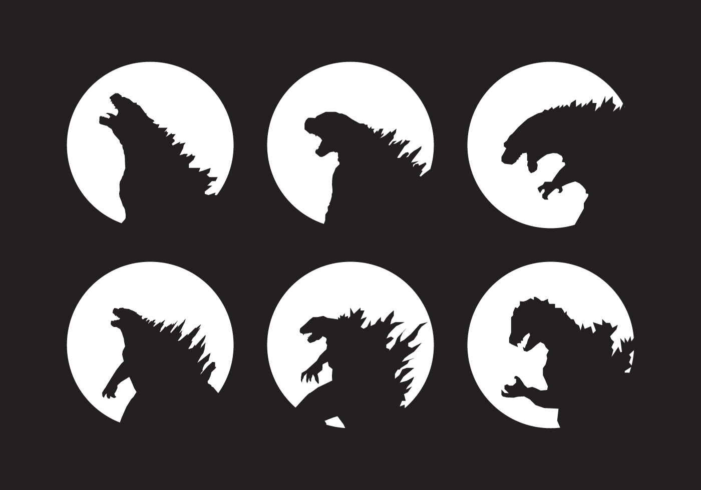 The best free Godzilla vector images. Download from 42 free vectors of ...