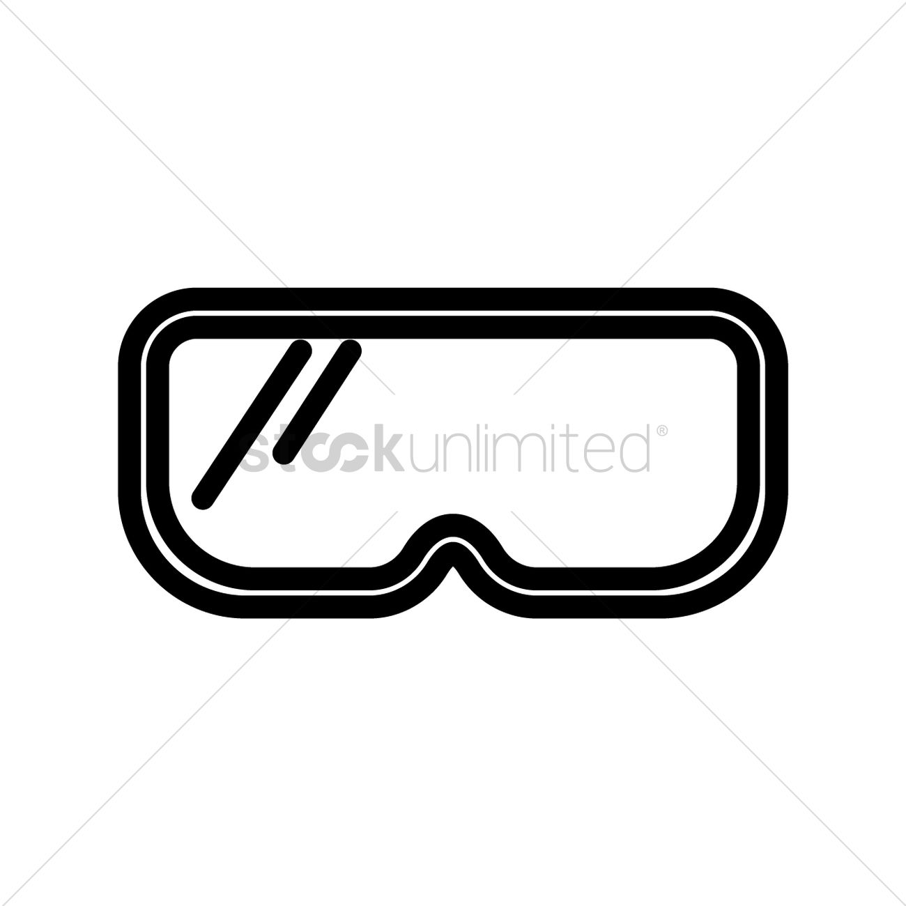 1300x1300 Swimming Goggles Vector Image