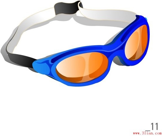 554x465 Vector Swimming Goggles Free Vector In Adobe Illustrator Ai ( .ai