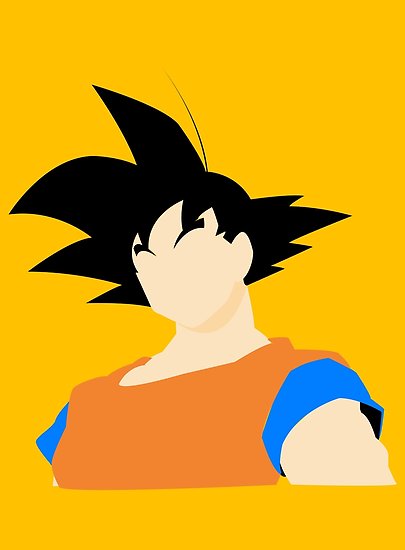 405x550 Goku Vector Posters By Housecrafting Redbubble