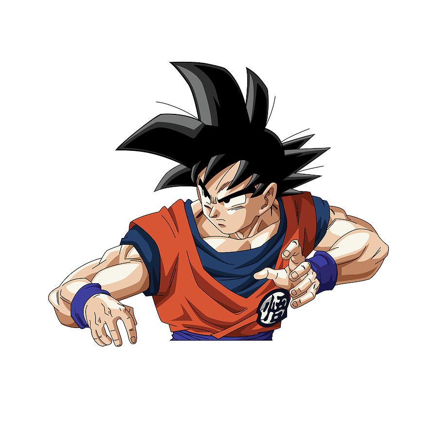 900x900 Vector Goku Digital Art By Mike Chhay