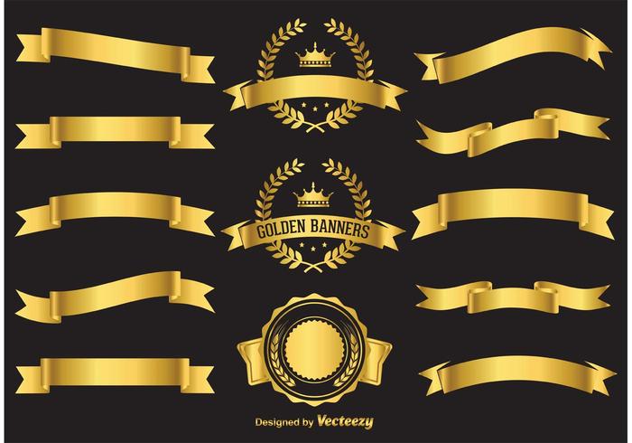 700x490 Gold Vector Banners