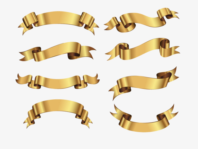650x489 Vector Gold Banner, Decoration, Colored Ribbon, Gold Color Png And