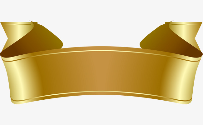 650x400 Vector Hand Painted Gold Banners, Vector, Hand Painted, Gold Png