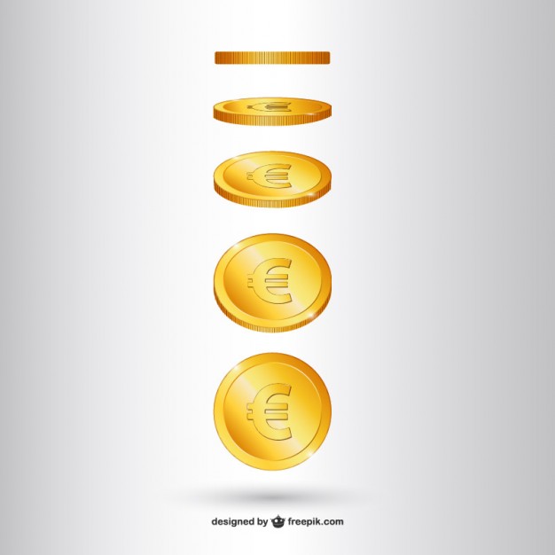 626x626 Golden Coin Vector Vector Free Download