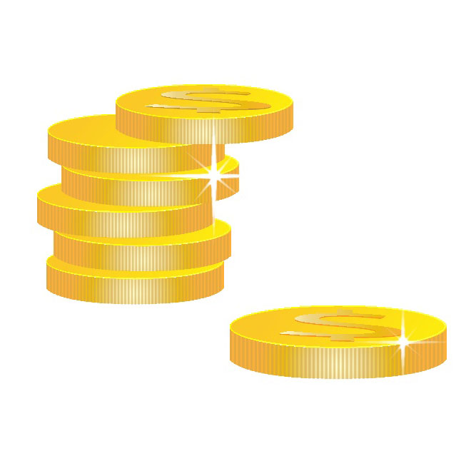 660x660 Golden Coins Vector Clipart Free Vectors Ui Download