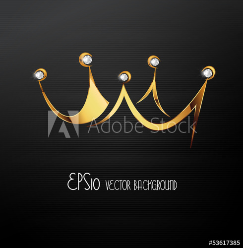 490x500 Golden Crown, Vector
