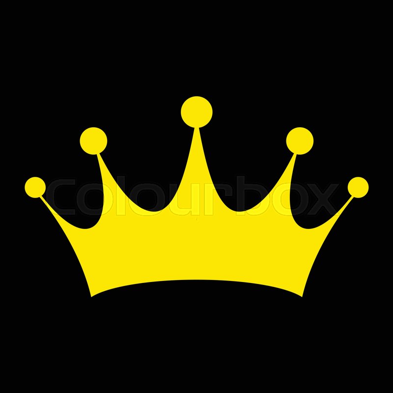 800x800 Crown Gold Vector Icon Stock Vector Colourbox