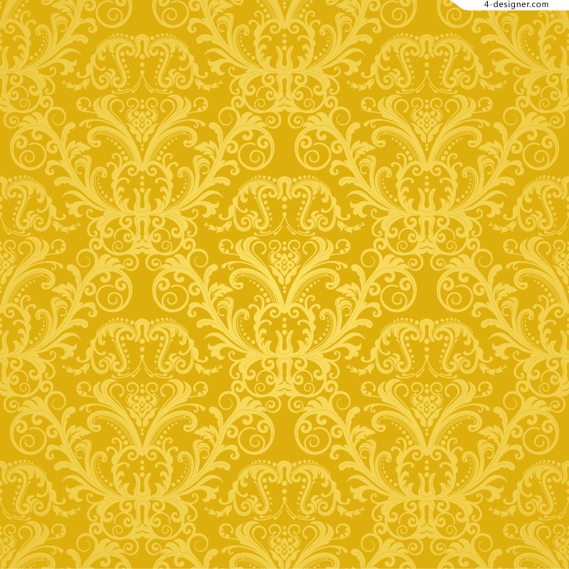 800x800 4 Designer European Gold Pattern Background Vector Material