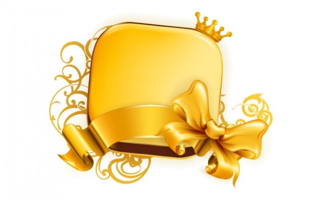 626x396 Golden Design Element 3 Vector Free Download