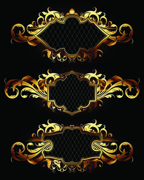 500x622 Luxurious Gold Design Elements Vector Labels 01 Free Download