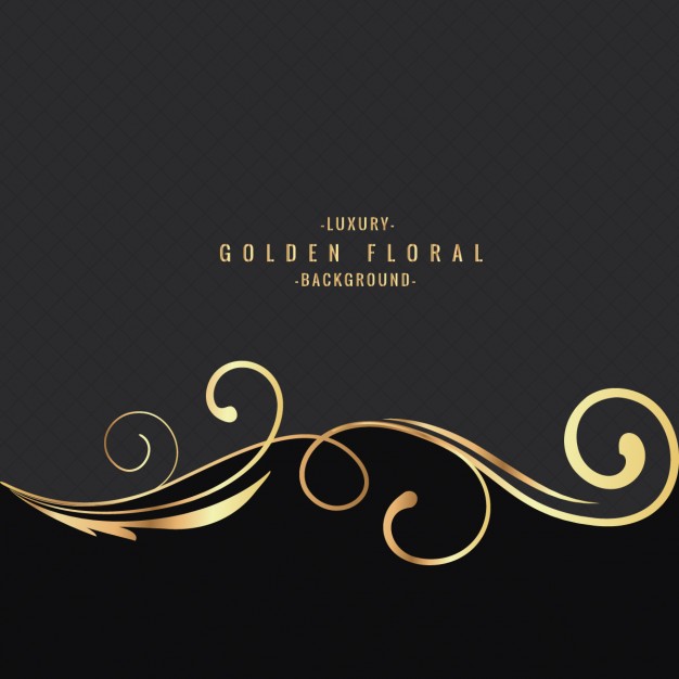 626x626 Luxury Golden Floral Background Vector Free Download