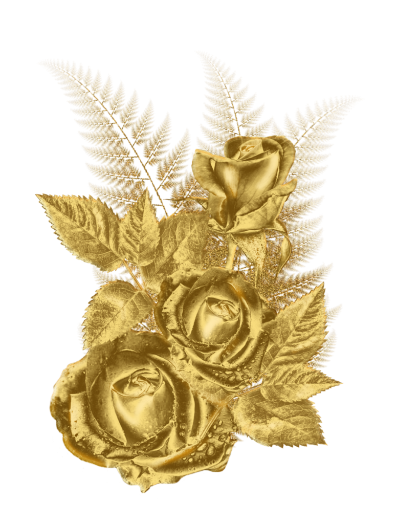 778x1024 Gold Flower Frame Png Transparent1