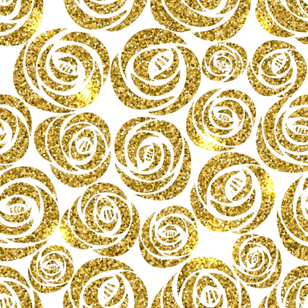 626x626 Background With Gold Flowers Vector Free Download