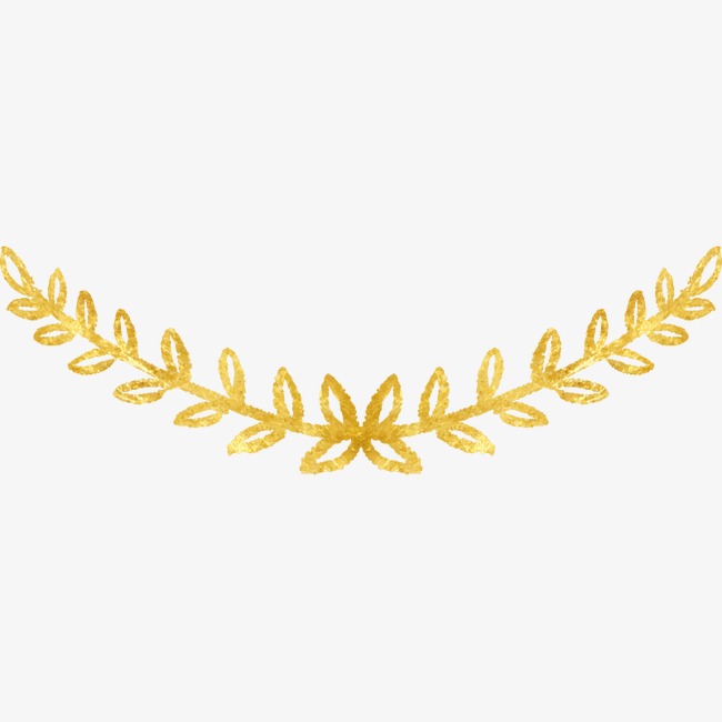 650x650 Hand Painted Gold Leaf Vector Material, Hand Painted, Golden, Leaf