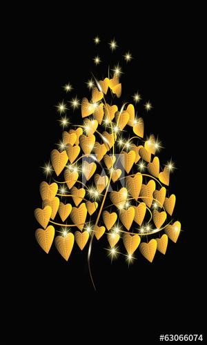 300x500 Gold Leaf Vector