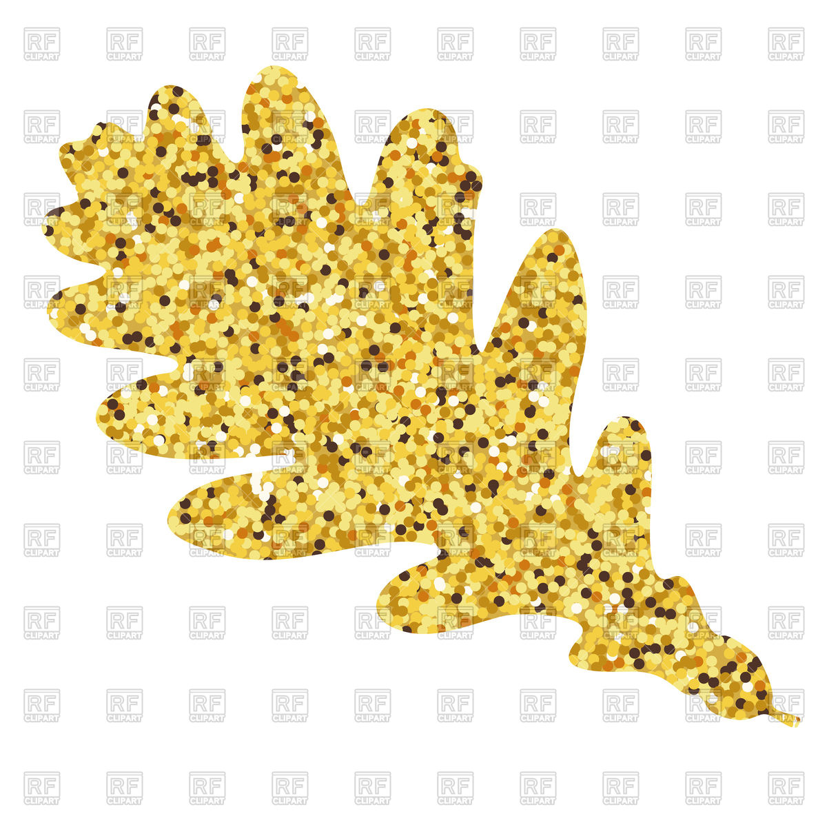 1200x1200 Autumn Gold Oak Leaf Vector Image Vector Artwork Of Signs