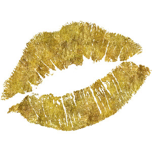 300x300 Collection Of Gold Lips Clipart High Quality, Free Cliparts