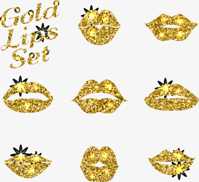650x596 Gold Lips, Gold Vector, Lips Vector, Sexy Lips Png And Vector For